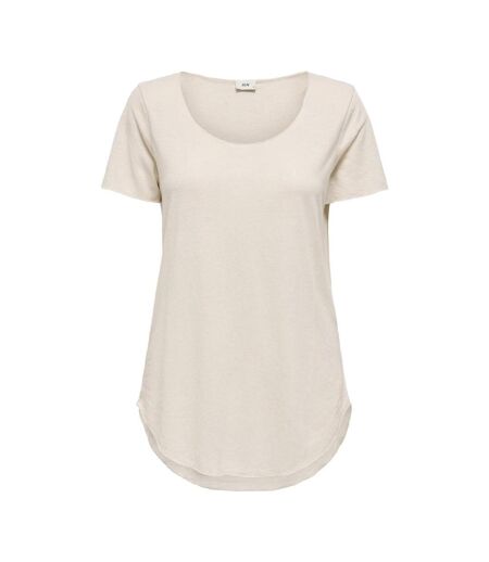 T-Shirt beige femme jdy linette - l