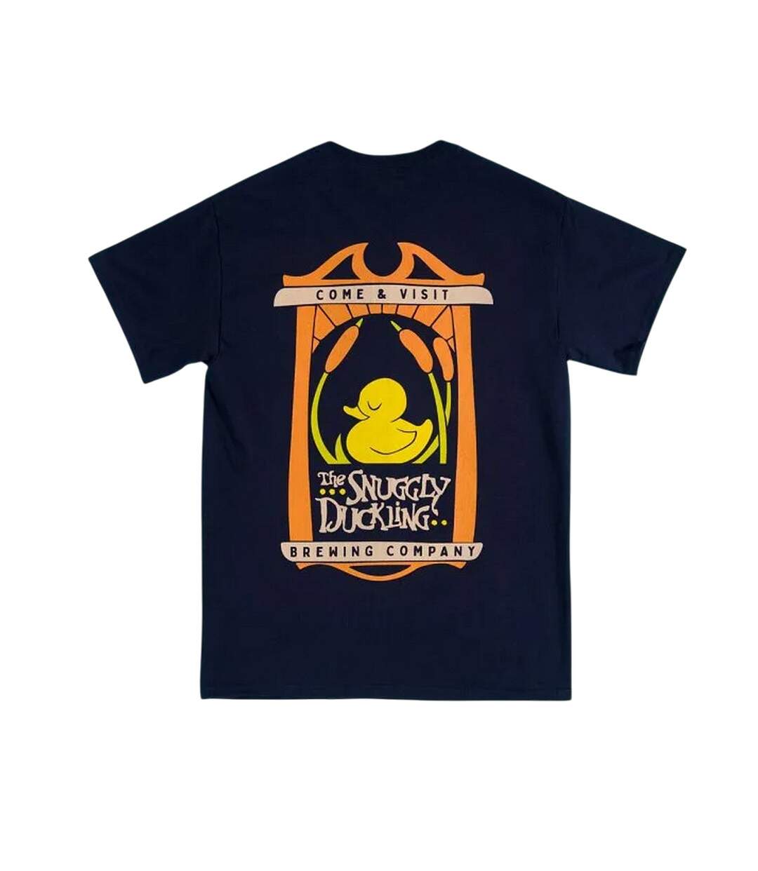 T-shirt Motif/style Imprimé Au Dos Snuggly Duckling Adulte Bleu Tangled-2