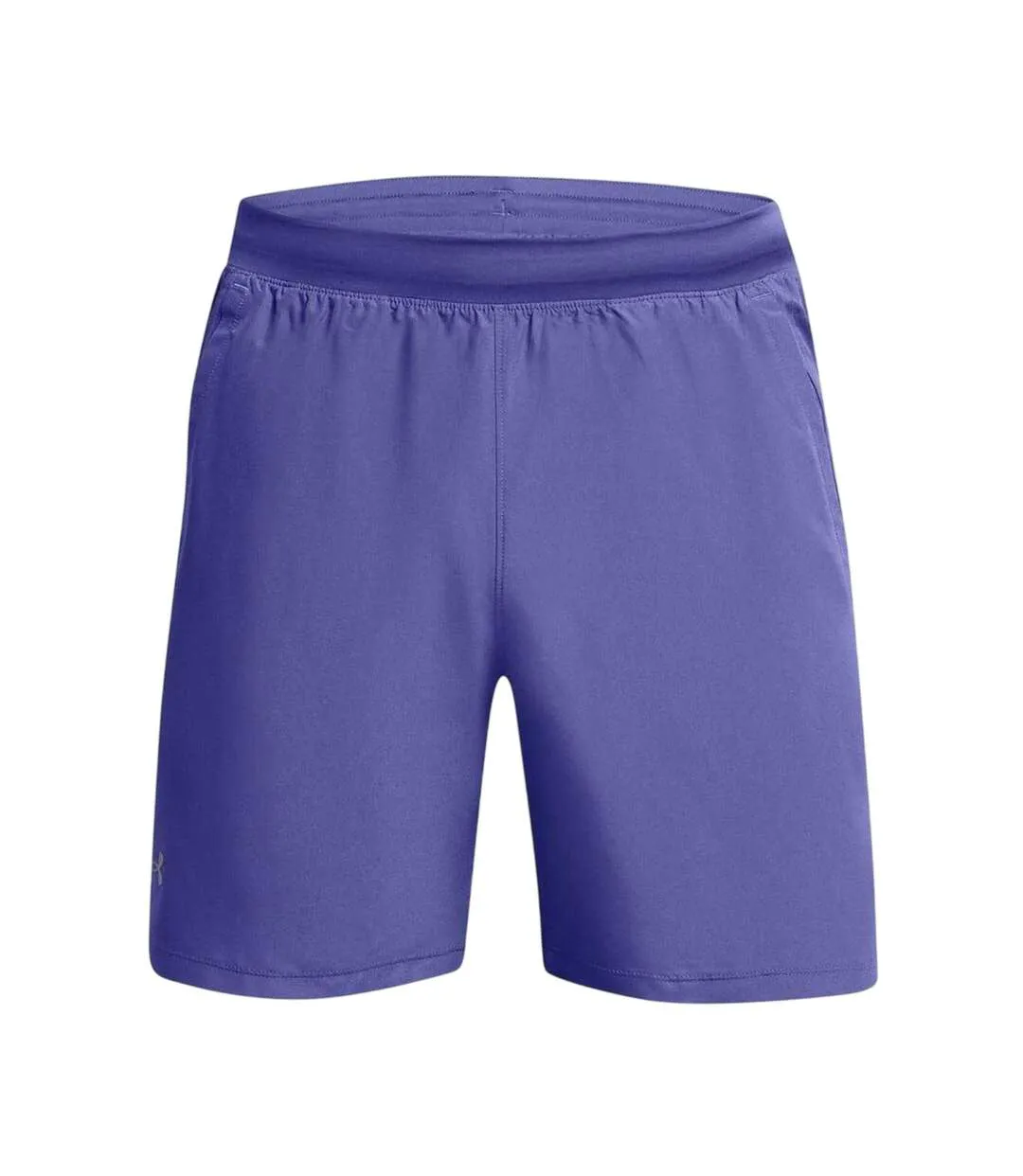 Mens Launch Running Shorts Purple Under Armour-1