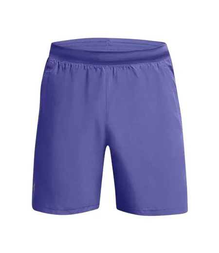 Mens Launch Running Shorts Purple Under Armour