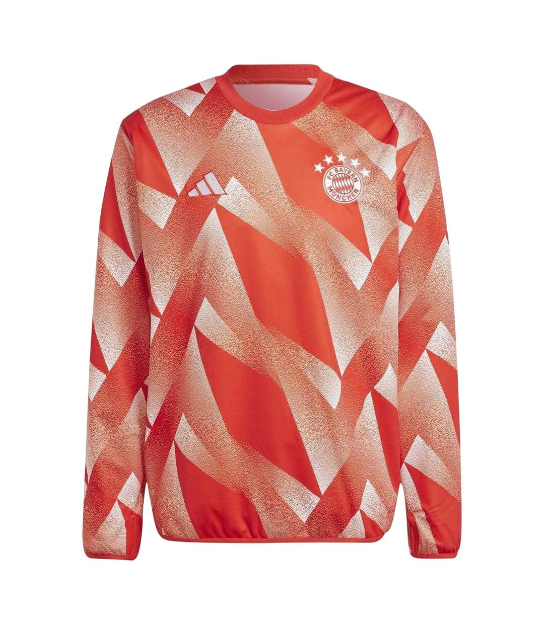 Mens 2023/24 Pre Match Fc Bayern Munich Top Red White Adidas-2