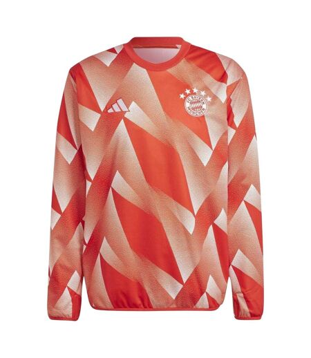Mens 2023/24 Pre Match Fc Bayern Munich Top Red White Adidas