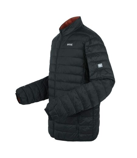 Mens hillpack ii insulated jacket black/red ochre Regatta