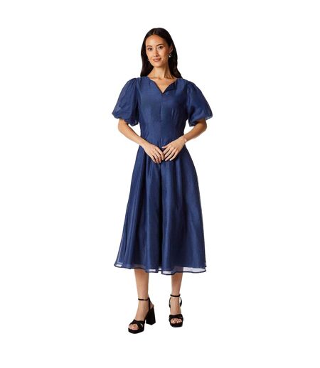 Robe Mi-longue Femme Bleu Principles