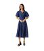 Robe Mi-longue Femme Bleu Principles-1