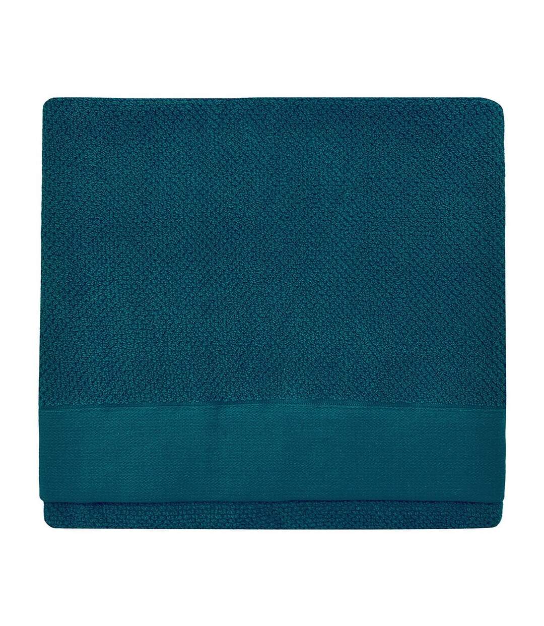 Textured weave bath towel 130cm x 70cm blue Furn-1