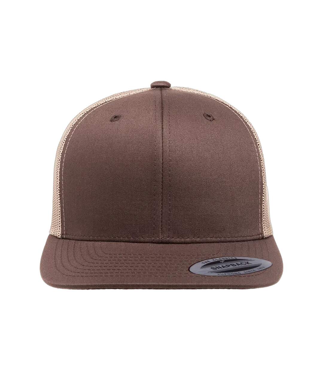 Casquette Trucker Retro Marron Kaki Flexfit-3