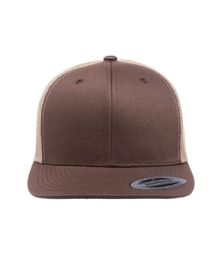 Casquette Trucker Retro Marron Kaki Flexfit