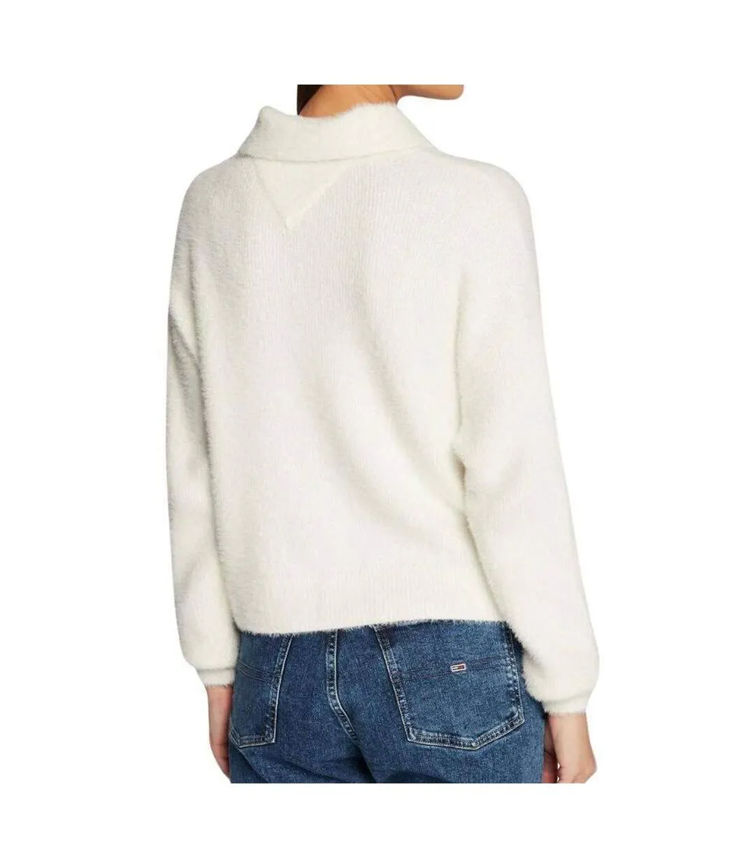Sweat Motif/style Uni Femme Écru Tommy Jeans-2