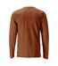 T-shirt Manches Longues Customised Homme Marron Mascot-2