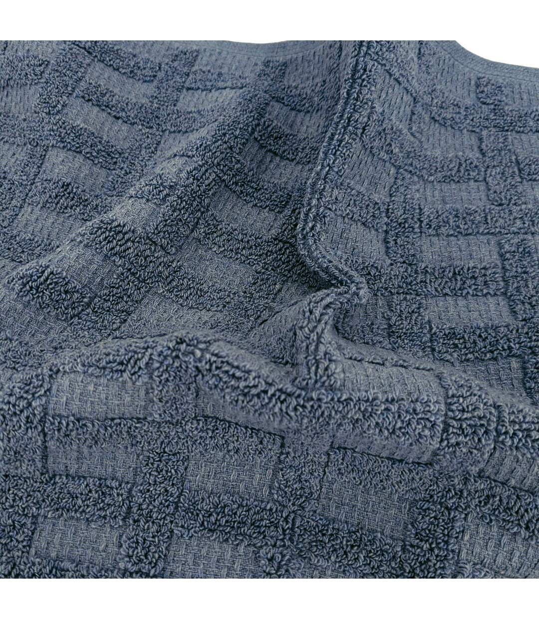 Drap de bain coton collection DENIM Quadrillé-4