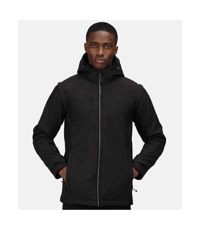 Mens Erasmus 4 In 1 Soft Shell Jacket Black Regatta