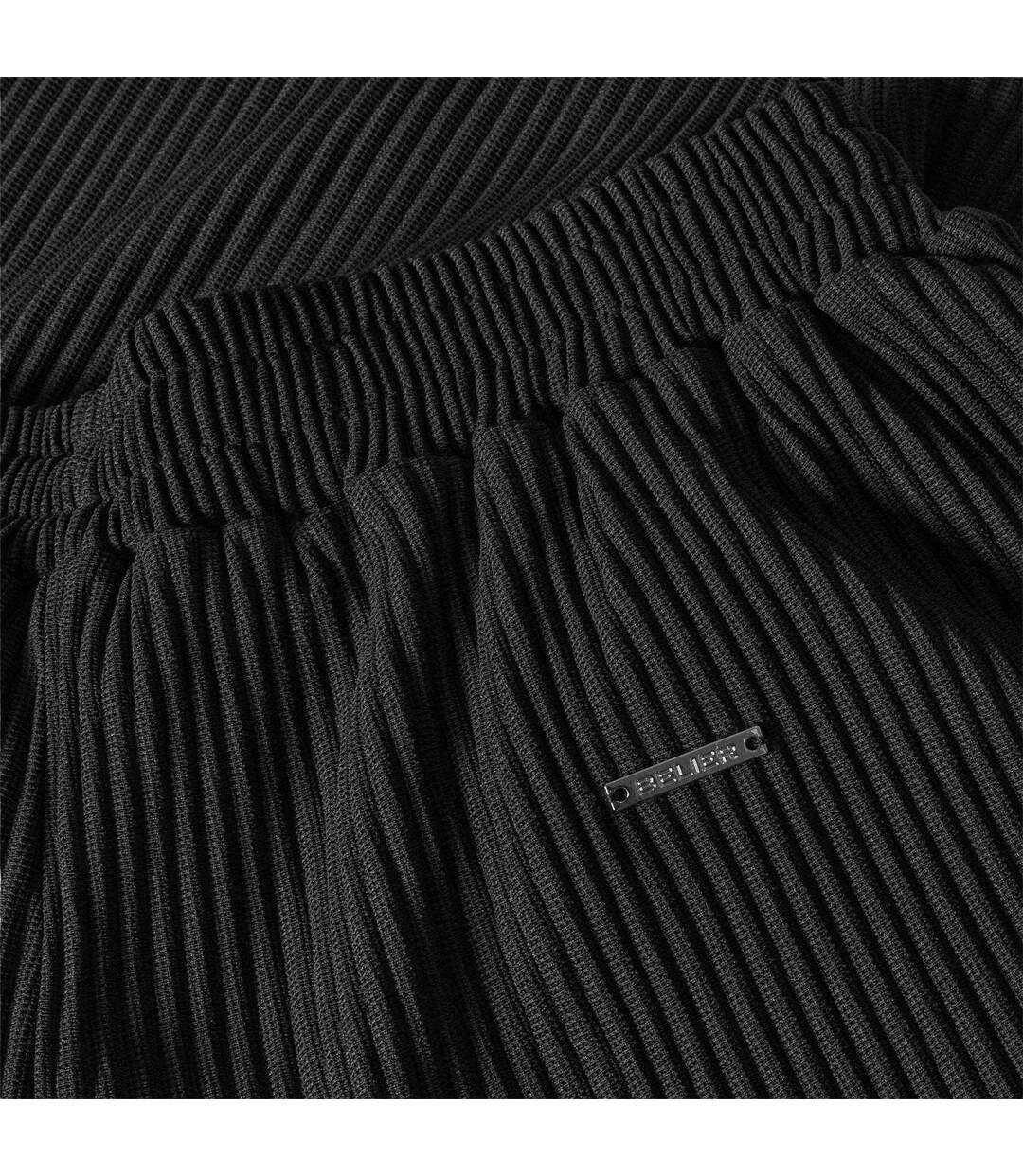 Short Motif/style Plissé Homme Noir Belier-3