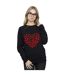 Disney Sweatshirt Femme/Ladies Mickey Mouse Heart Silhouette (Noir) - UTBI26870-2