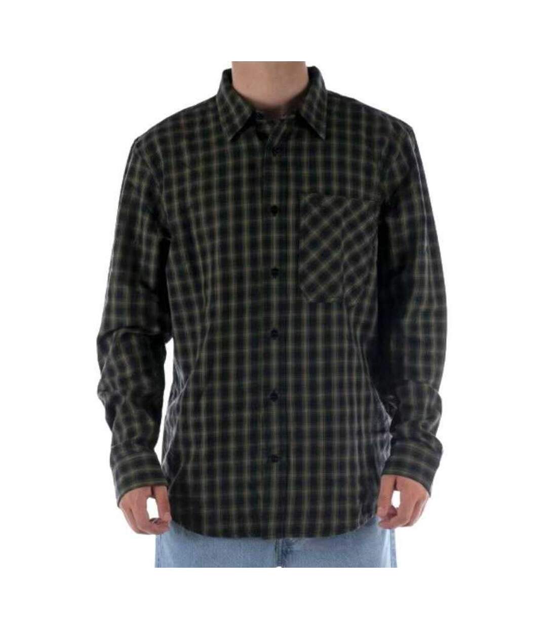Chemise Motif/style À Carreaux Homme Vert Calvin Klein-1
