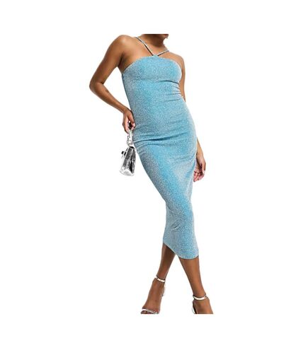 Robe Bleu Femme Vila Viglitter - 34