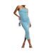 Robe Bleu Femme Vila Viglitter - 34