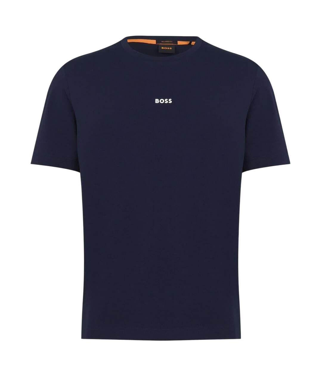 Mens Tchup Logo Oversized T-shirt Navy Boss-2