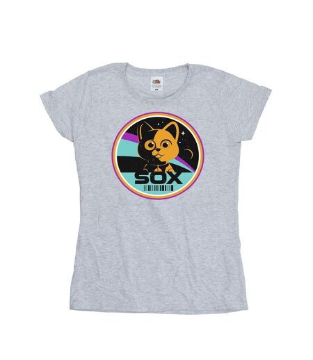 Disney T-shirt en coton Lightyear Sox Circle - Femmes/Dames (Gris sportif) - UTBI29031
