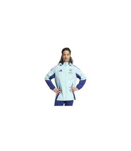 Mens 2024/2025 Arsenal Fc All Weather Jacket Blue Adidas