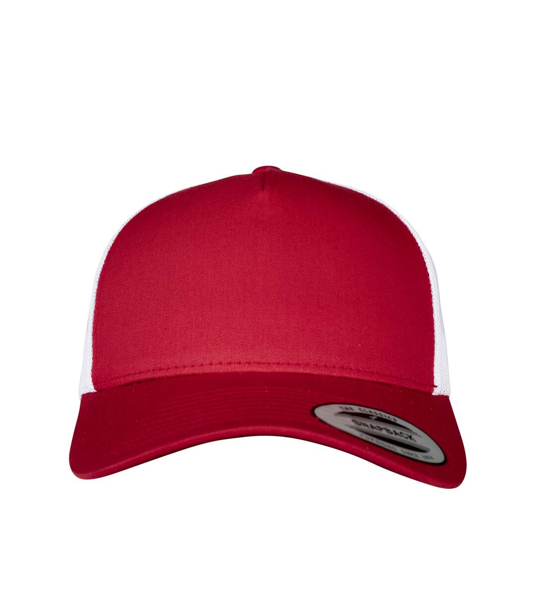 Casquette trucker adulte rouge / blanc Flexfit-4