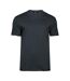 Tee Jays Mens Sof V Neck T-Shirt (Dark Grey)