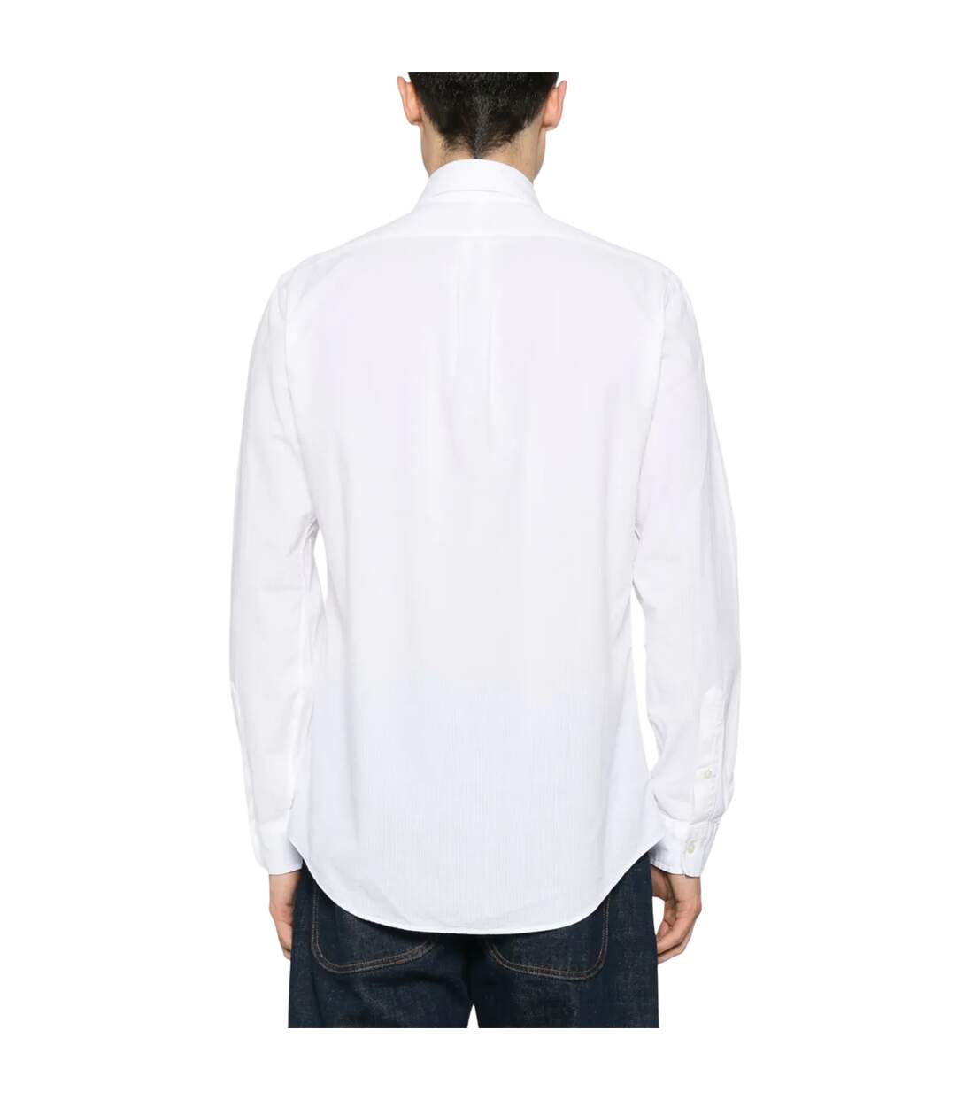 Mens Embroidered Logo Oxford Shirt White Ralph Lauren-2