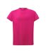 T-shirt Motif/style Uni Femme Fuchsia JHK-1