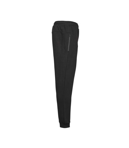 Tee Jays Mens Ribber Interlock Sweatpants (Black)