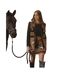 Unisex Adult Horse Scarf Tan Waring Brooke-1