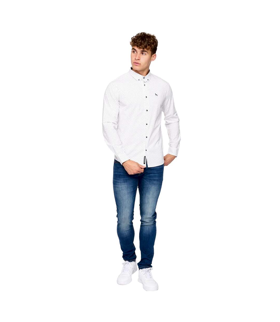 Chemise broadley homme blanc Bewley & Ritch-3