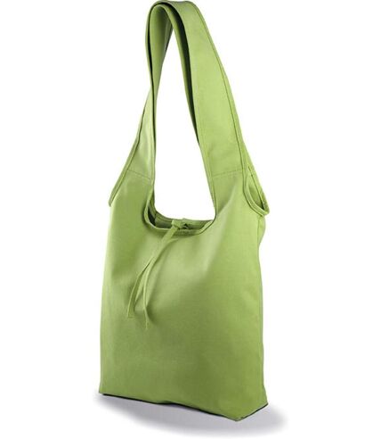 Sac shopping en coton Canvas - KI0212 - vert lime