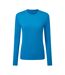 Womens/ladies Long Sleeve Performance T-shirt Sapphire TriDri-1