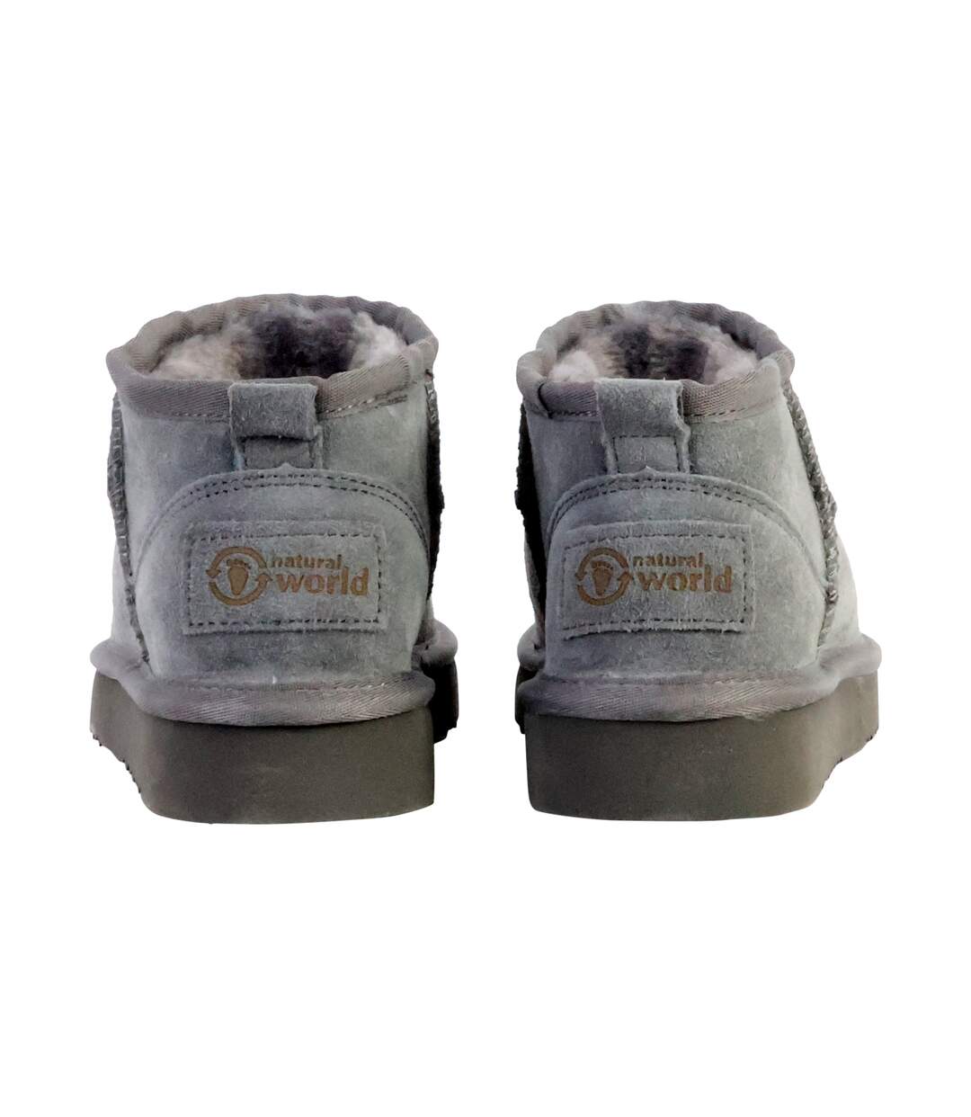 Bottines Chausson Cuir Natural World Media Merino-4