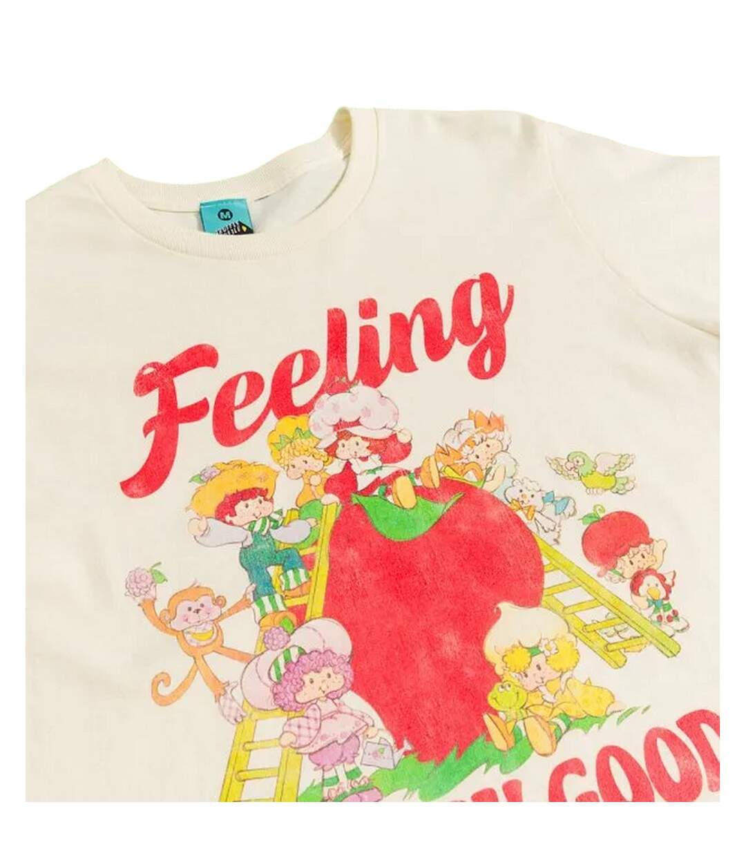 T-shirt Feeling Berry Good Femme Blanc Cassé Strawberry Shortcake-3