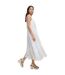 Robe Longue Motif/style Broderie Femme Blanc Imprimé Boss-3