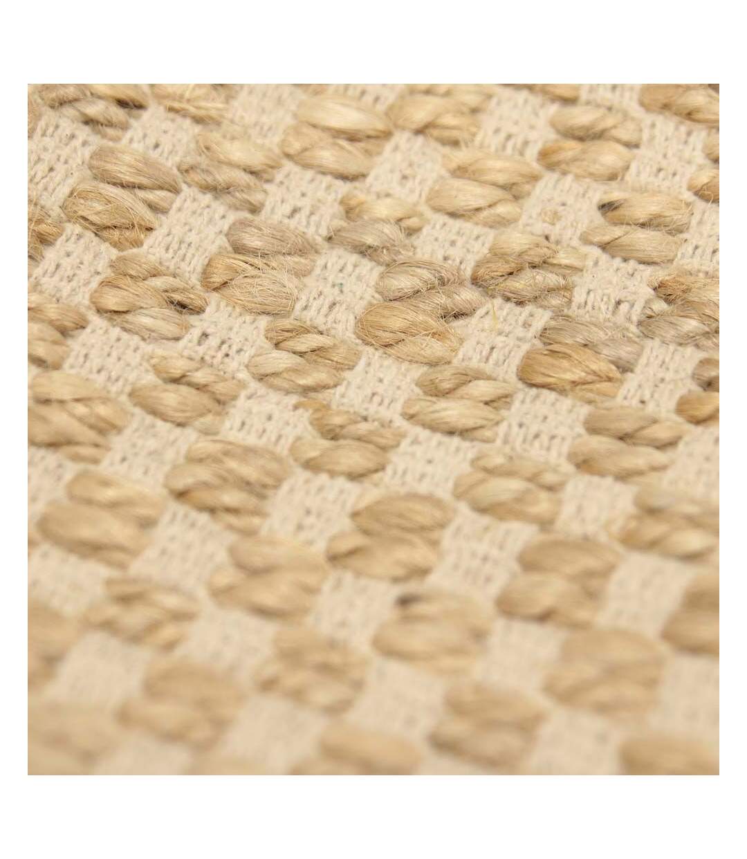 Tapis en toile de jute avec franges 120x170 cm-3