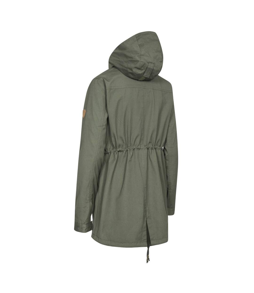 Veste imperméable amanita femme kaki Trespass