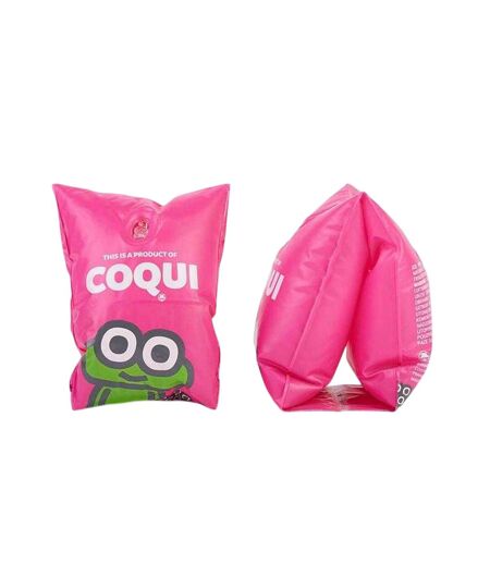 Childrens/kids Logo Swimming Armbands One Size Pink Coqui