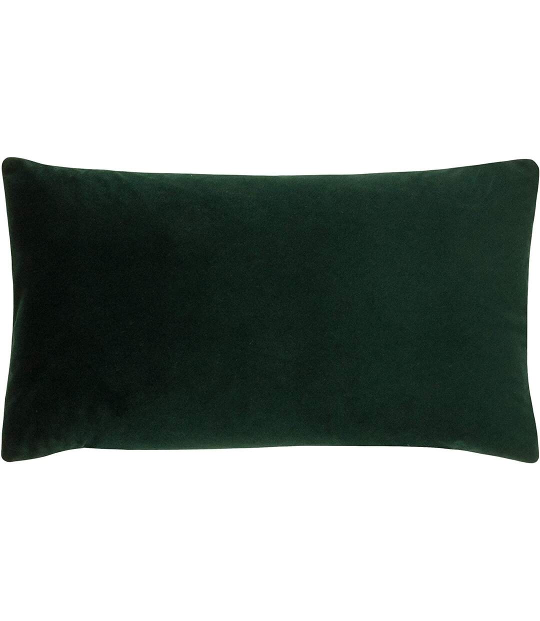 Sunningdale velvet rectangular cushion cover 30cm x 50cm bottle green Evans Lichfield-1