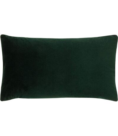 Sunningdale velvet rectangular cushion cover 30cm x 50cm bottle green Evans Lichfield