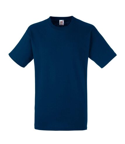 Fruit Of The Loom Mens Heavy Weight Belcoro® Cotton Short Sleeve T-Shirt (Navy) - UTBC350