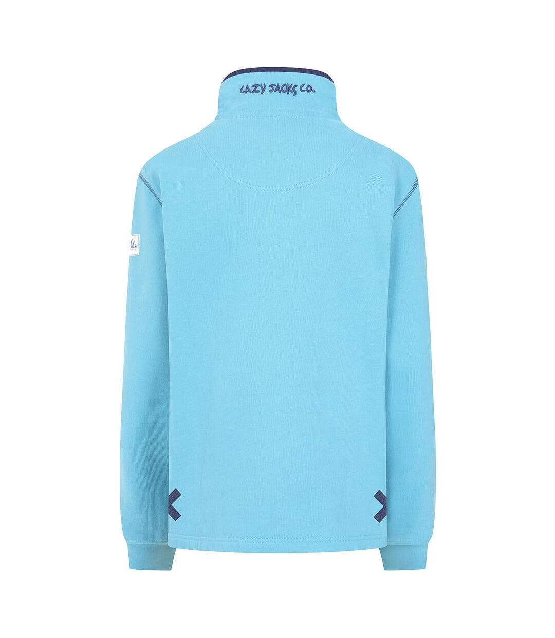 Sweat Femme Bleu Pétrole Lazy Jacks-3