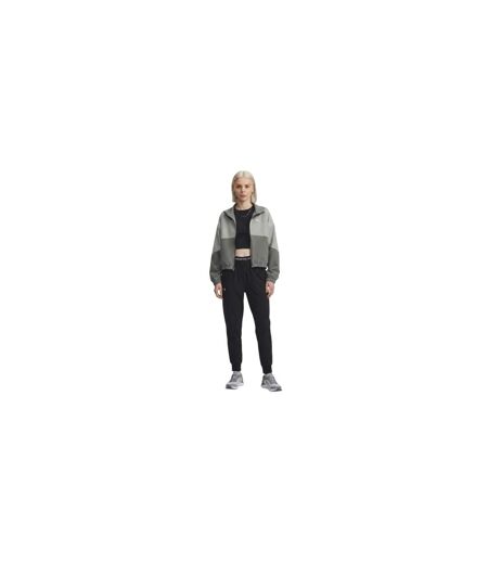 Womens/ladies Rival Jacket Green Titan White Under Armour