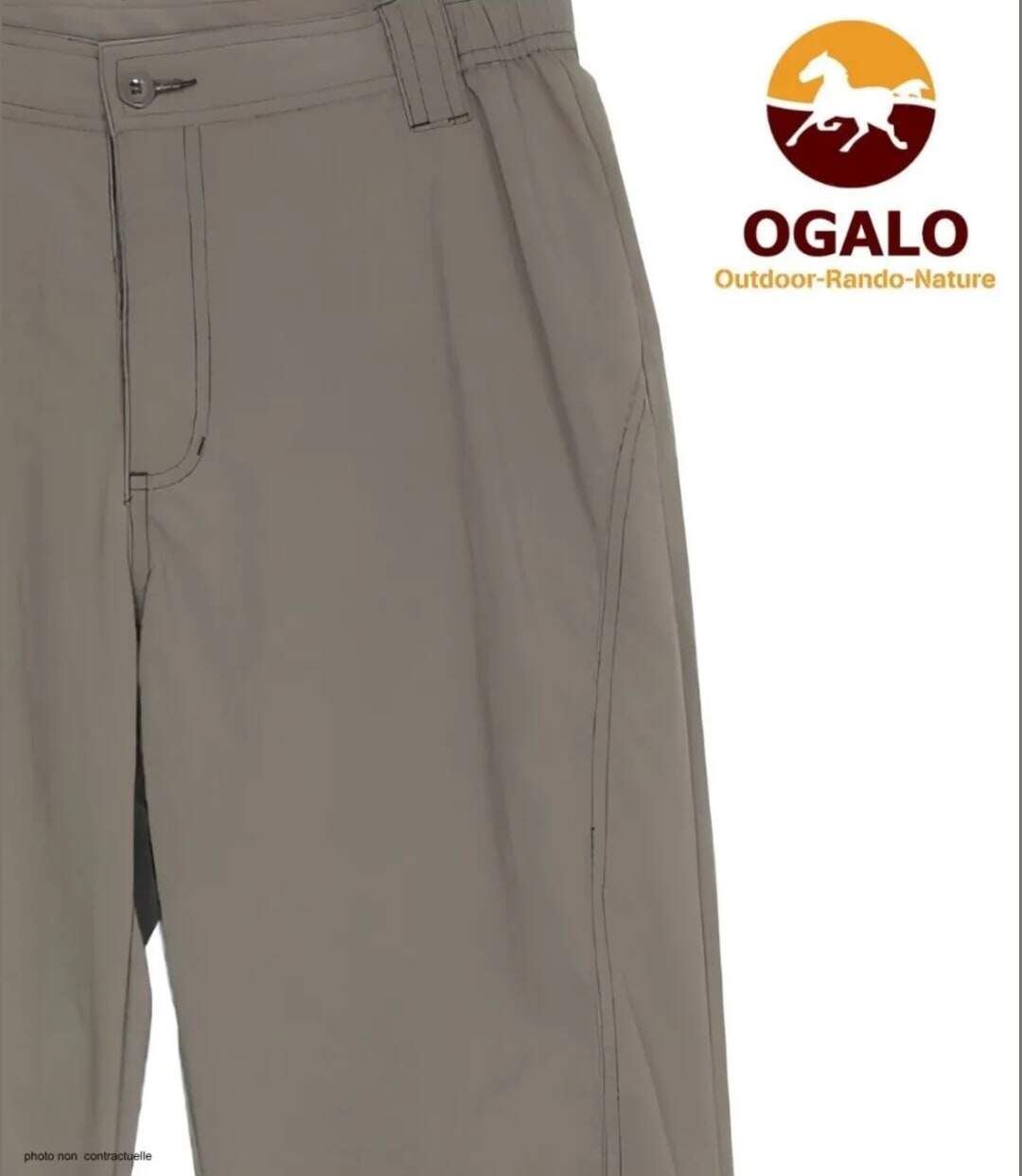 Pantalon Ogalo 111183U001 Noisette : le pantalon réglable pour un confort sur-mesure-4