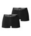 Mens Cotton Boxer Briefs Black Emporio Armani-1