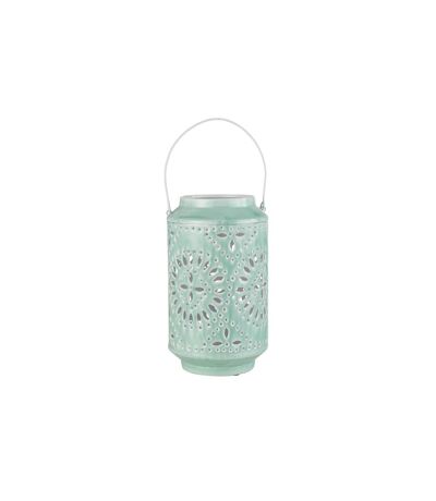 Lanterne Cylindrique Métal Sévilla 45cm Bleu