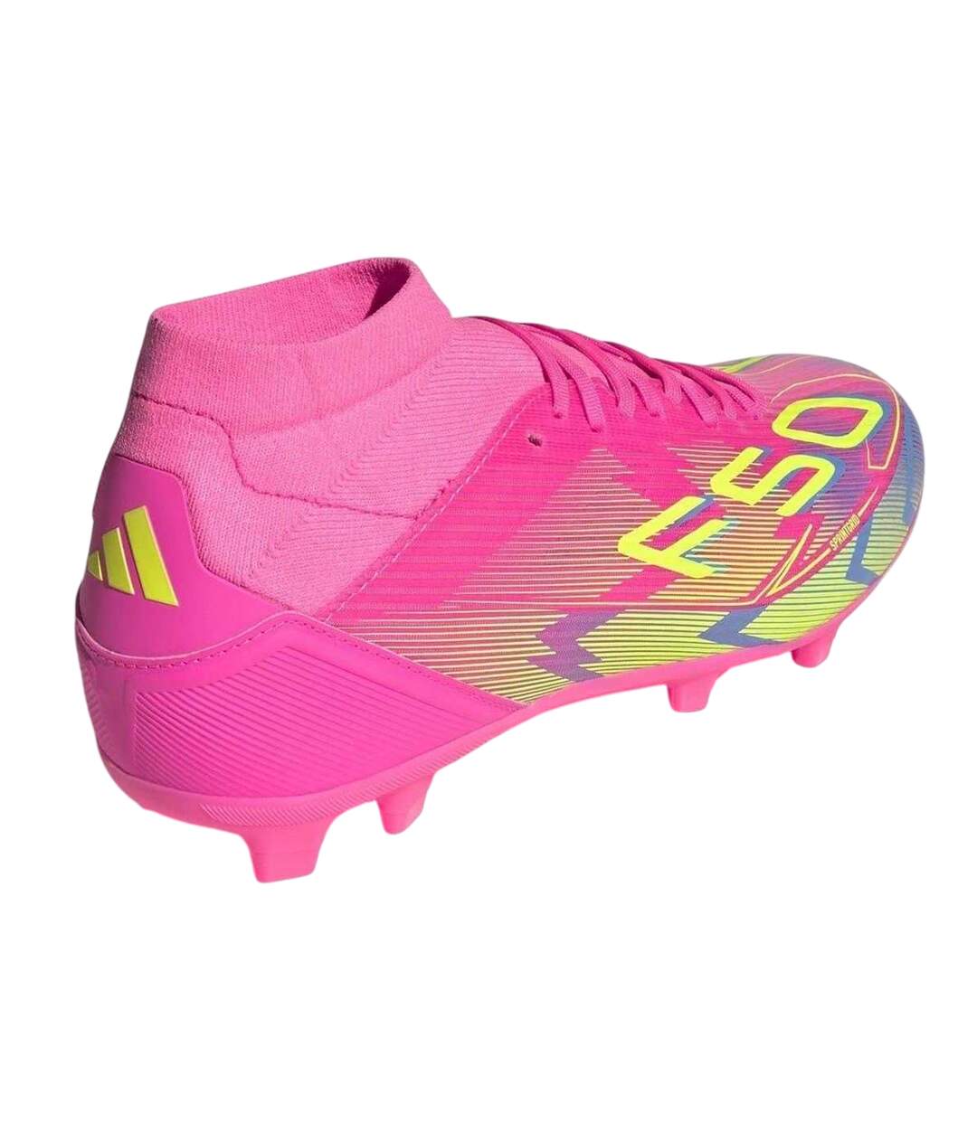 Chaussures De Foot Pour Terrain Ferme F50 League Femme Rose Jaune Adidas-2