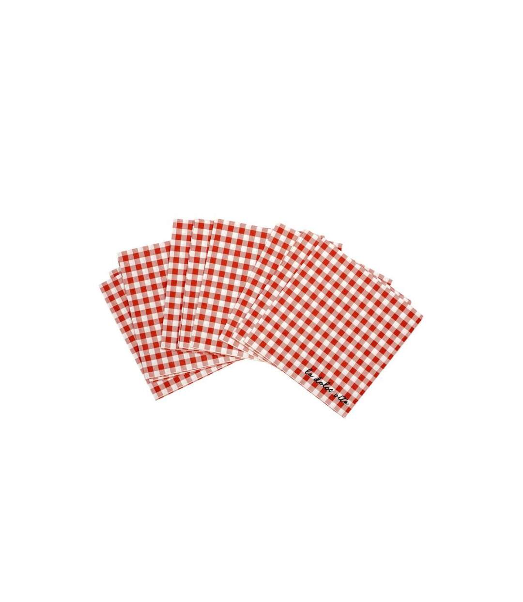 Lot de 20 Serviettes en Papier Dolce Vita 33x33cm Rouge-1