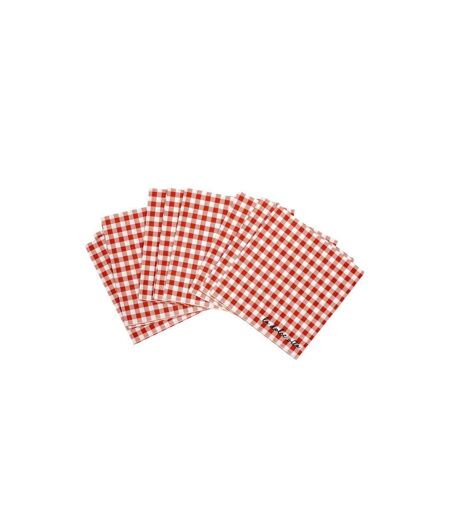 Lot de 20 Serviettes en Papier Dolce Vita 33x33cm Rouge